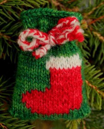 27 Knitted Christmas Santa Sacks