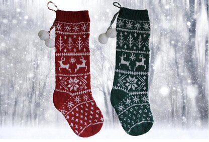 Reindeer Christmas Stocking