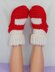 Adult Super Chunky Rib Cuff Sock Slippers