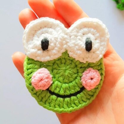 Frog applique crochet