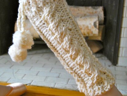 Chunky Twist WInter Leg Warmers