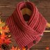 Knitted colar cowl with buttons
