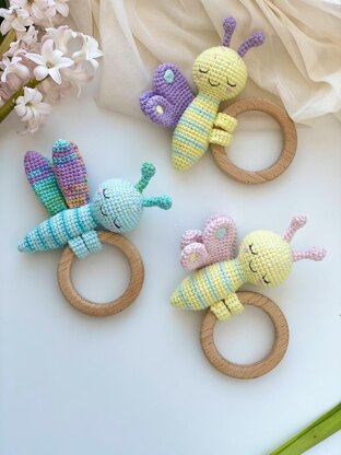 Baby Teether Butterfly and Dragonfly