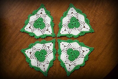 Irish Shamrock Coasters