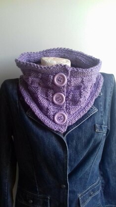 Chequered Buttoned Neckwarmer