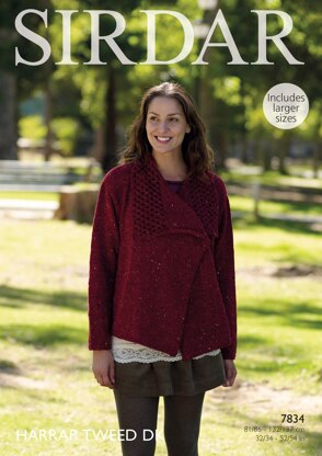 Jacket in Sirdar Harrap Tweed DK - 7834- Downloadable PDF