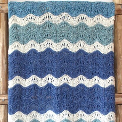 Mavericks Wave Ripple Blanket