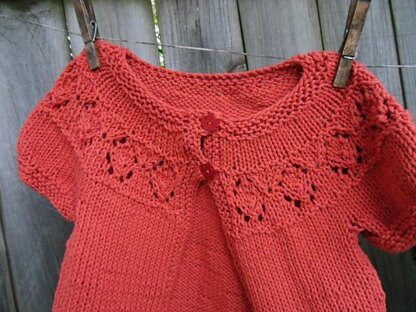 Baby Leaf Yoke Cardigan