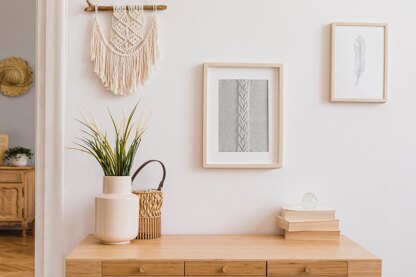 Wall hanging with braiding - Wall Art Decor + Video