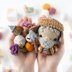 4-in-1 halloween night crochet pattern graveyard amigurumi tutorial mini kingdom DIY raven spider zombie howto digital PDF file by AradiyaToys (Olka Novytska)