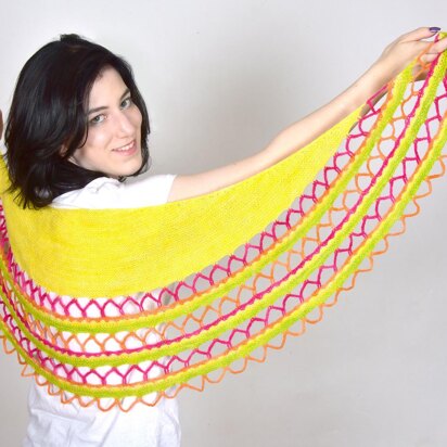 Loaded Taco Shawl - knitting pattern