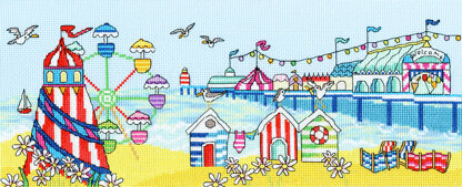 Bothy Threads Pier Fun Cross Stitch Kit - 37cm x 15cm