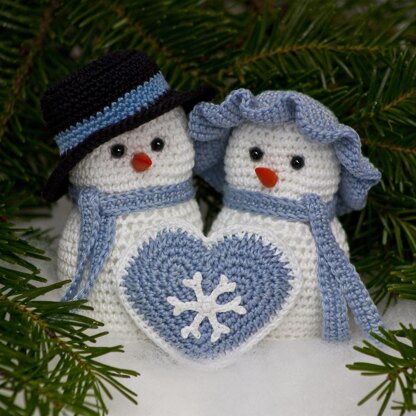 Mr & Mrs Snowman Set