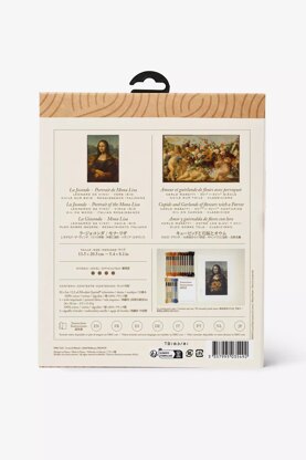 DMC Inspired by Mona Lisa & Sunflowers, Leonardo Da Vinci & C. Maratti, Le Louvre, Embroidery Kit