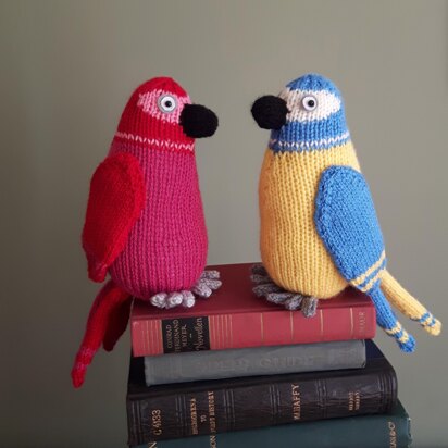 Tropical parrots - knitting pattern