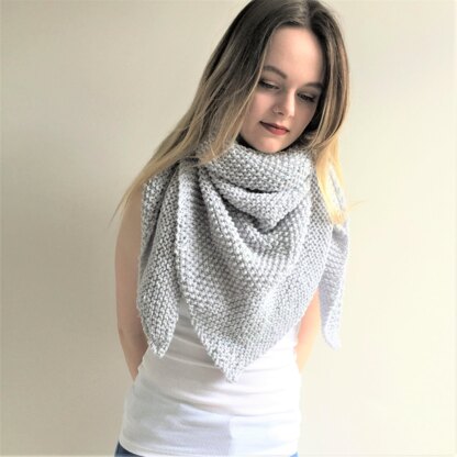 “Sea Silver” Shawl - toddler to adult