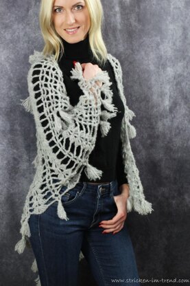 Crochet Pattern Triangle Shawl BioTronik #6 | Autumn Crochet Shawl | Alpaca Wrap PDF