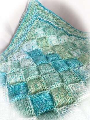 Entrelac Baby Blanket