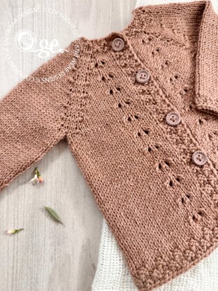 Dimples Top Down Cardigan - P291