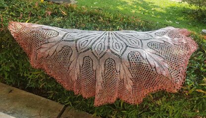 Ice Flakes shawl