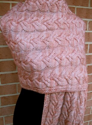 Grenoble Cabled shawl