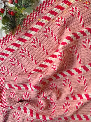 Candy Cane Lane Blanket