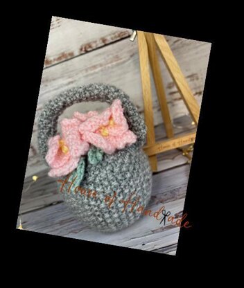 Basket of Flowers Chocolate Orange Cover Knitting Pattern