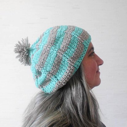 Aqua Ridge Slouchy Hat