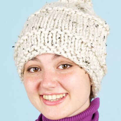 Tweed Beginner's Hat in Lion Brand Hometown USA - L0503