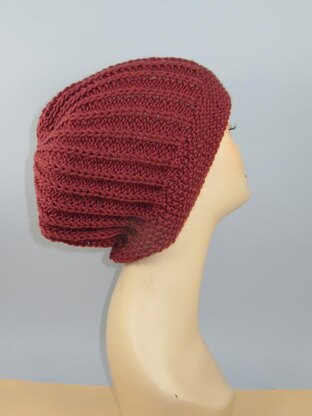 Moss Stitch Cuff Fishermans Slouch Hat