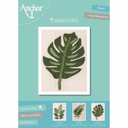 Anchor Monstera Leaf Punch Needle Kit