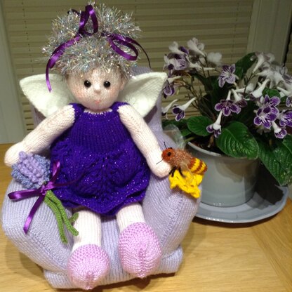 Lavender Fairy with Honey Bee