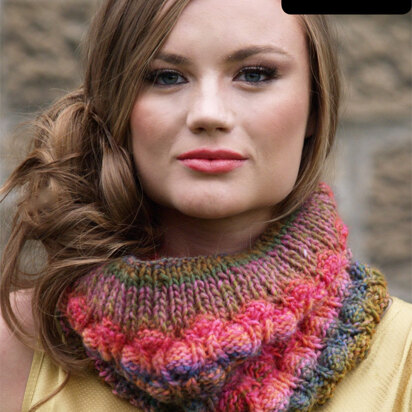 Loganberry Pie Cowl in Rico Creative Melange Chunky - Downloadable PDF - knitting pattern