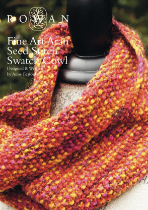 Seed Stitch Swatch Cowl in Rowan Fine Art Aran