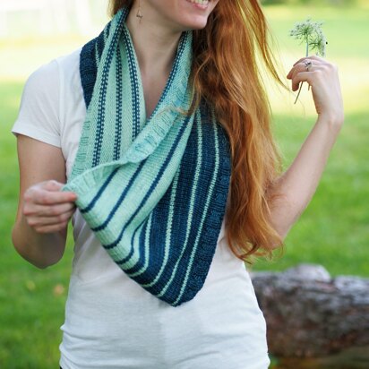 Stryped Cowl - knitting pattern