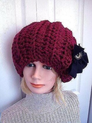 660 SIDEWAYS SLOUCHIE RIBBED HAT, all sizes