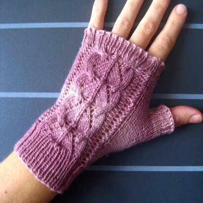 Rosa-Belle Mitts - knitting pattern
