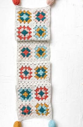 Perennial Granny Square Scarf