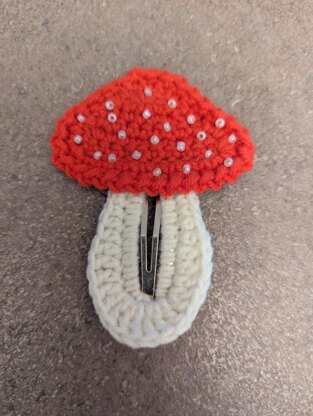 Mushroom Hair Clip
