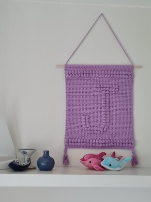 Letter J Wallhanging