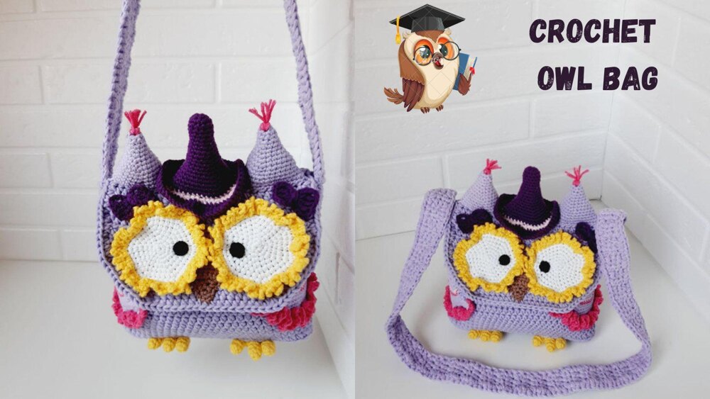 Creative Ideas - DIY Bonbon The Owl Crochet Container With Free Pattern