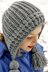 Crochet Bonnet for Adults and Teens. Cable Crochet Hood Hat