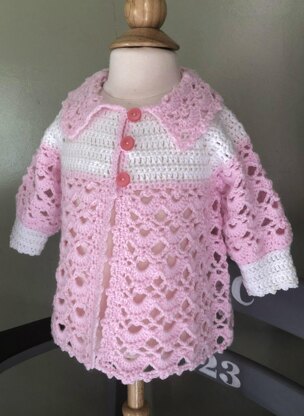 Baby Girl Sweater Jacket Outfit