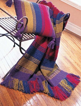 Woven-Look Blanket in Patons Canadiana