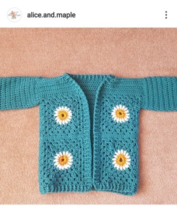 The sunflower cardigan