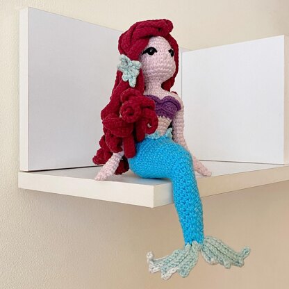 Mermaid sitting pose