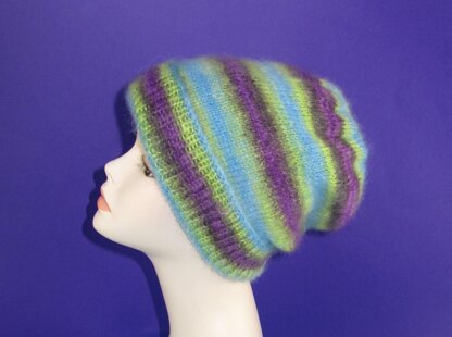 Angel Prints Mohair Slouch Hat