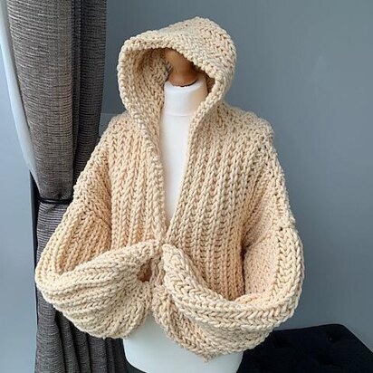 Super Chunky Hooded Cardigan