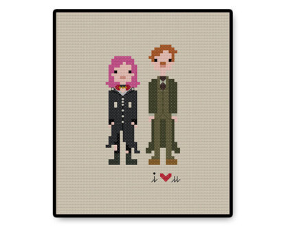 Remus and Tonks In Love - PDF Cross Stitch Pattern