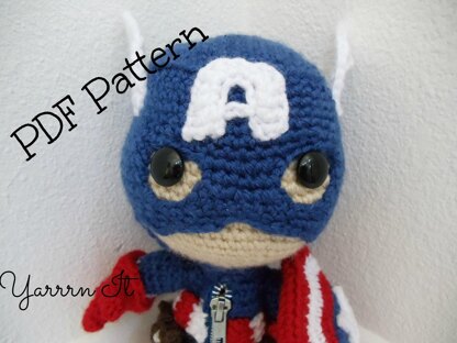 Captain America Sackboy Amigurumi